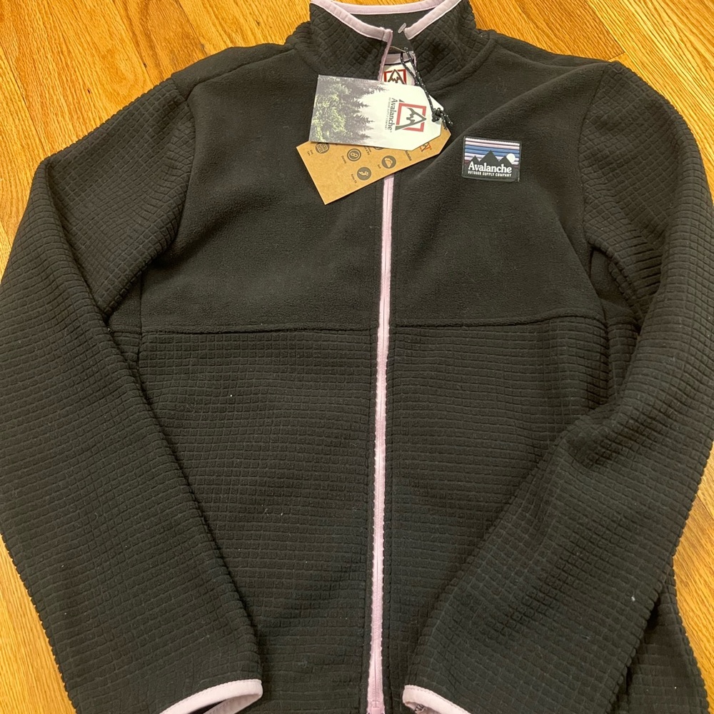Avalanche Black Jacket with Pink Accents